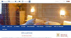 Desktop Screenshot of hotel-alize-evian.com