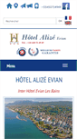 Mobile Screenshot of hotel-alize-evian.com